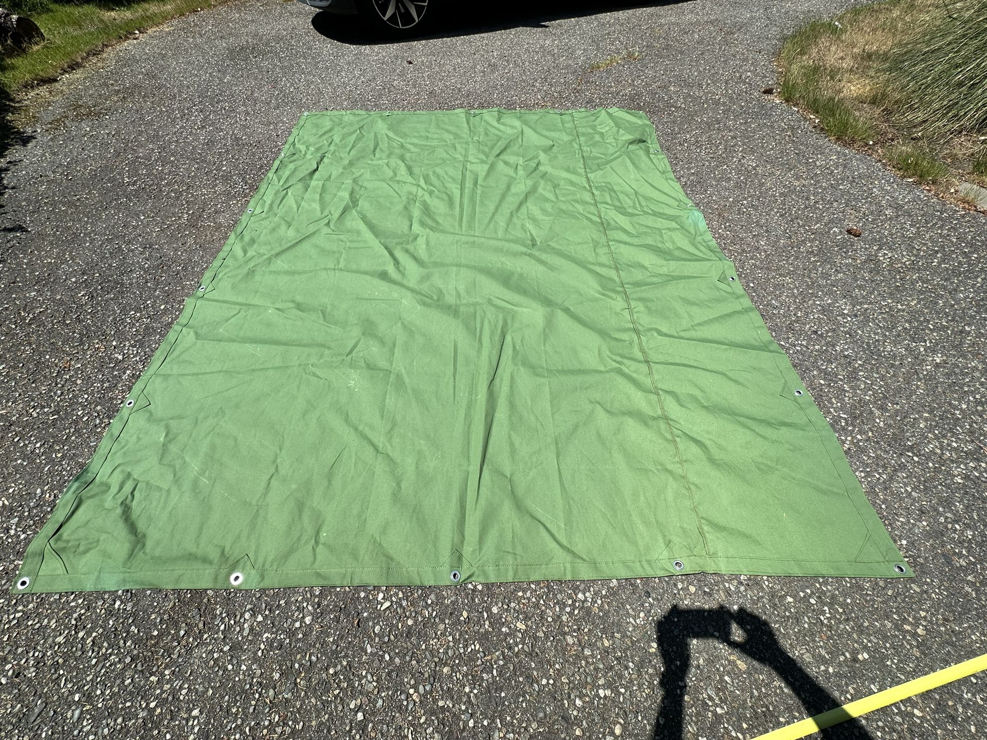 Heavy Canvas Tarps With Reinforced Eyelets