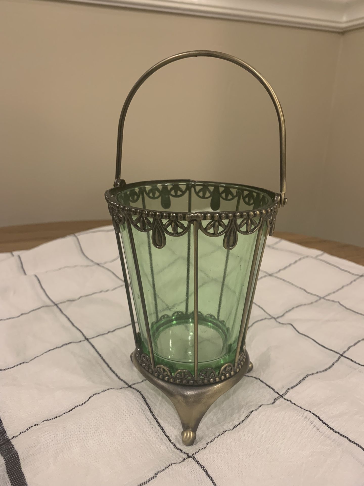 Glass Flower Vase Or Candle Holder Decor