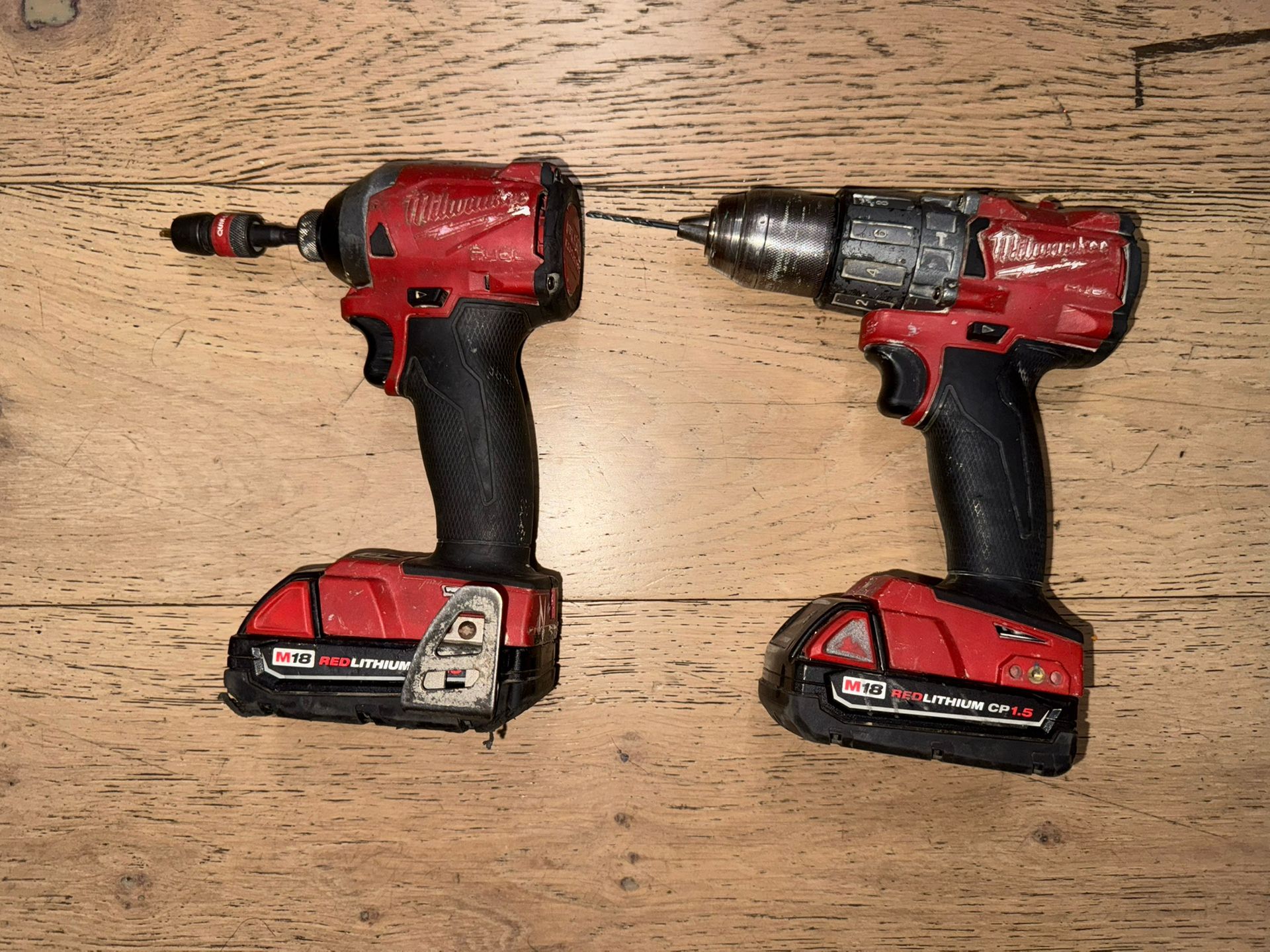 Milwaukee M18 Fuel Hammer Drill And Impact.