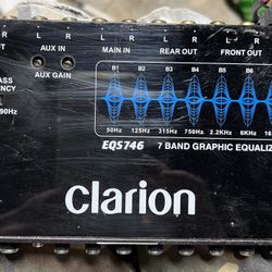 Clarion 7 Band Graphic Equalizer EQS746