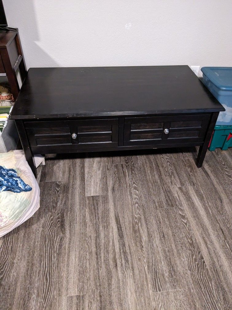 Coffee Table With Two Drawers