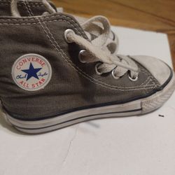 $5 Toddler Size 6 Converse high tops Gray Shoes Sneakers Baby