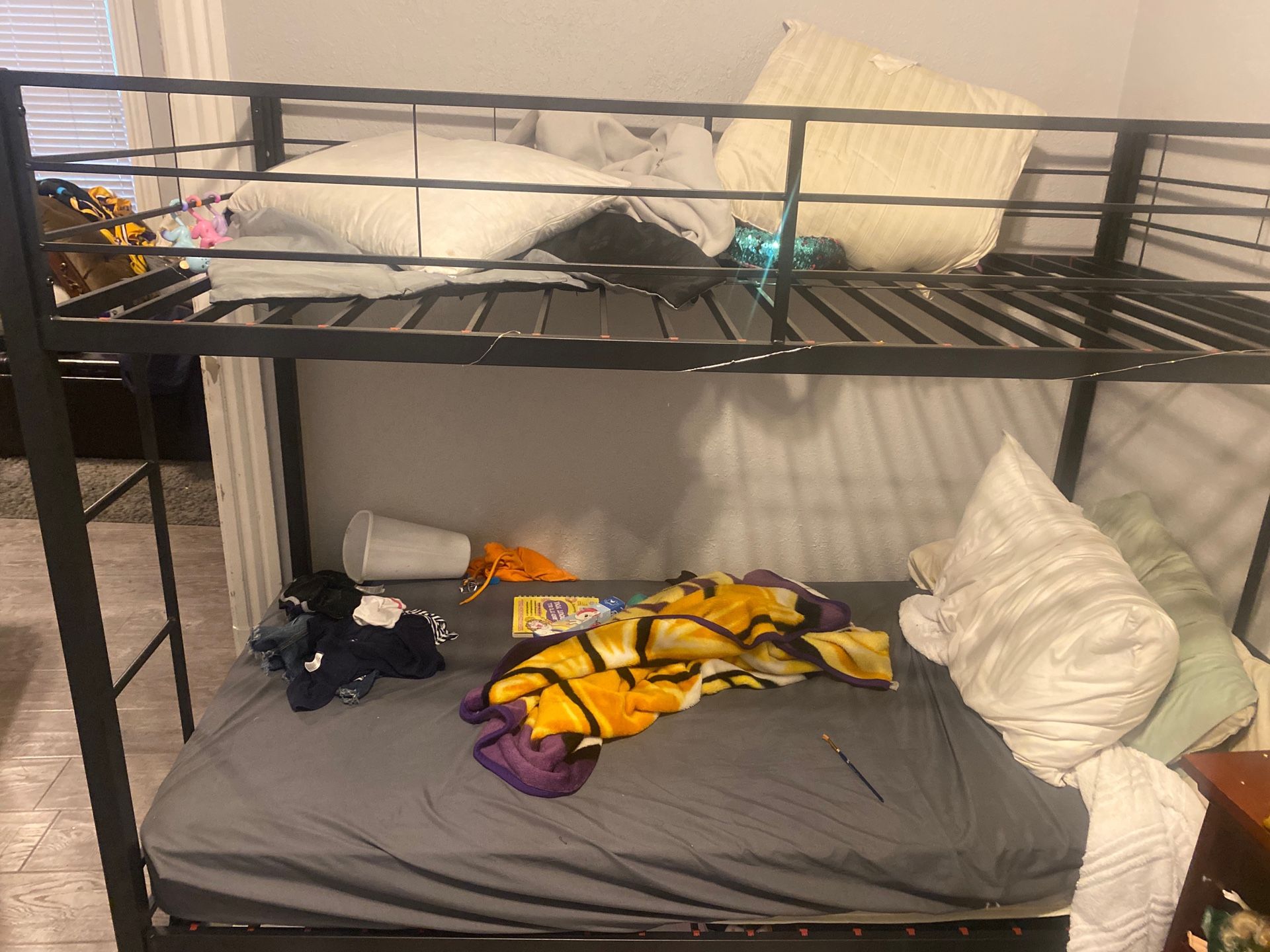 Unopened twin bunk beds