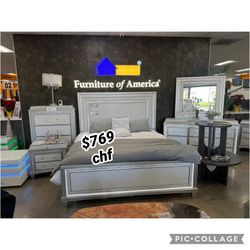 Glam King Size Bed Frame  // December Sale !