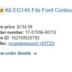 Roman AC Compressor Kit Fits Ford Escape