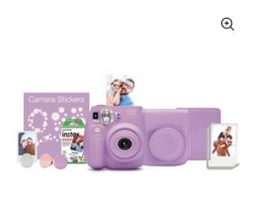 Fujifilm Instax Mini 7s Bundle Camera Case Film Album Holder Lavender