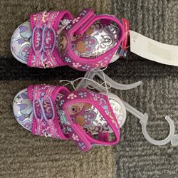 Paw Patrol Light Up Sandals Pink Size 6