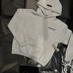 White Essentialls Hoodie