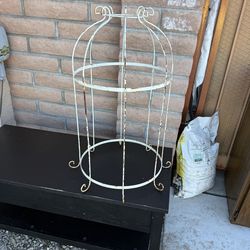 Rustic Birdcage Style Plant Decor