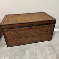 Wicker Storage Trunk – $50