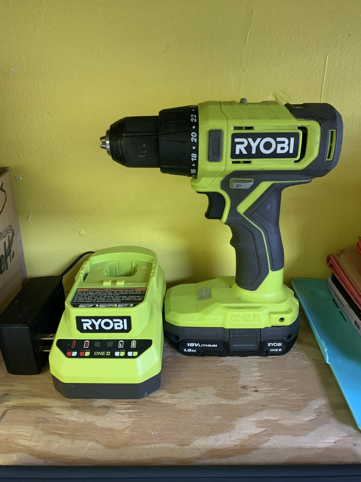 Ryobi 18v Drill Kit with Battery and Charger (NEW)