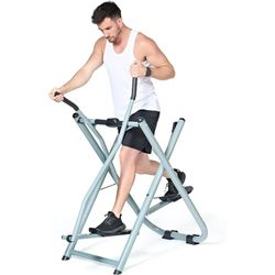 Air Walk Trainer Elliptical Exercise Machine Glider, Fitness Equipment with Monitor for Home Gym, Low-Impact Design Elliptical Machine for Full Body F