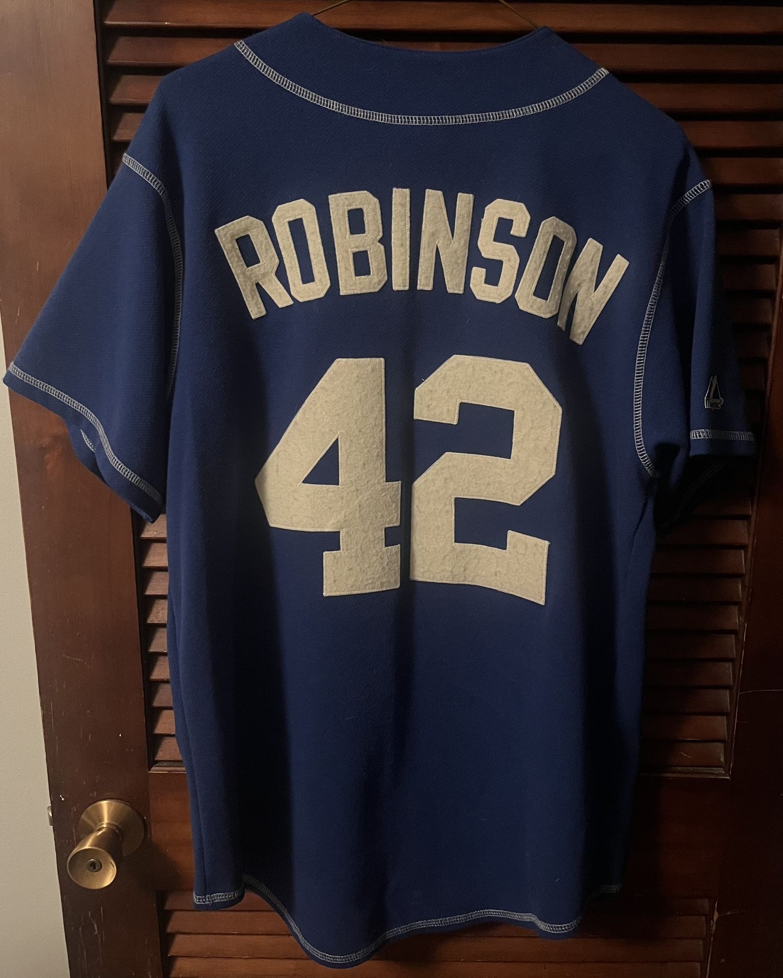 Majestic Cooperstown Collection Jackie Robinson #42 Brooklyn Dodgers Jersey - Men's M