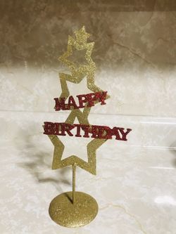 Happy Birthday metal decor