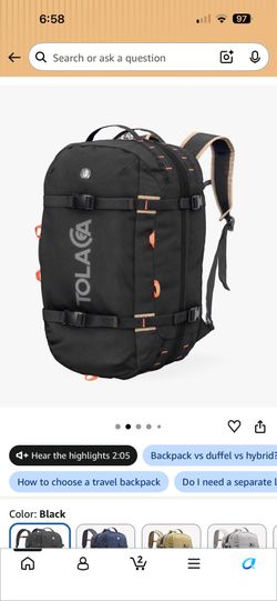 Tolaccea Travel backpack Brand New