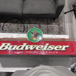 Budweiser Pool Table light Fixture 