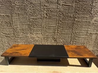 Modern Industrial Dual Monitor Stand Riser