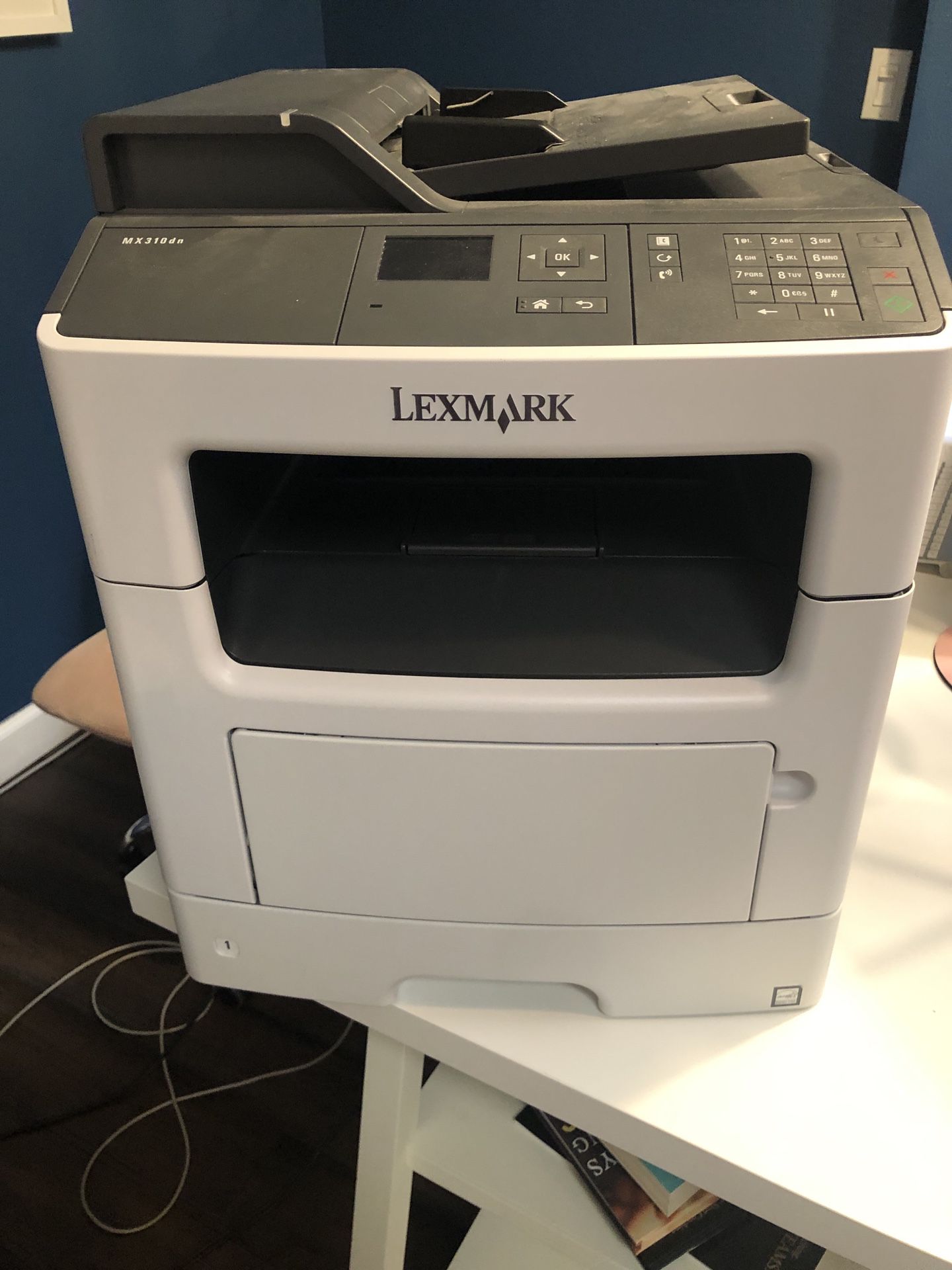 Lexmark Mx 310dn printer, scanner,fax