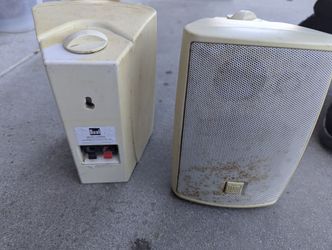 Pair of Dual LU43 4" Indoor/Outdoor Speakers (White & Black) - $20 (Anaheim)
