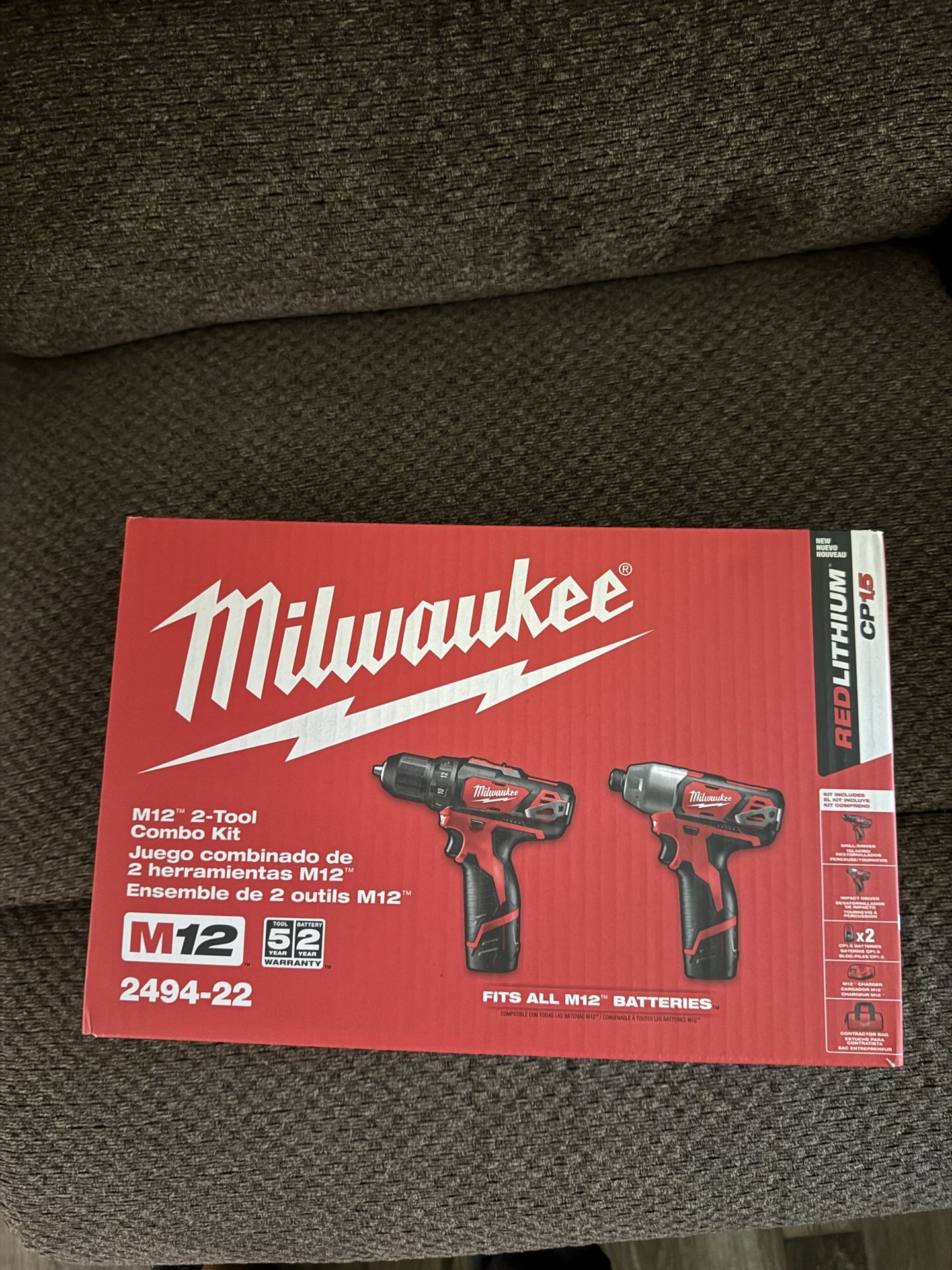 Milwaukee M12 Drill/Impact Set