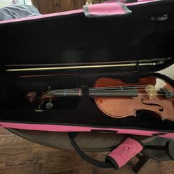 Saltburn Viola/violin, Mother Of Pearl bow And Case Included 