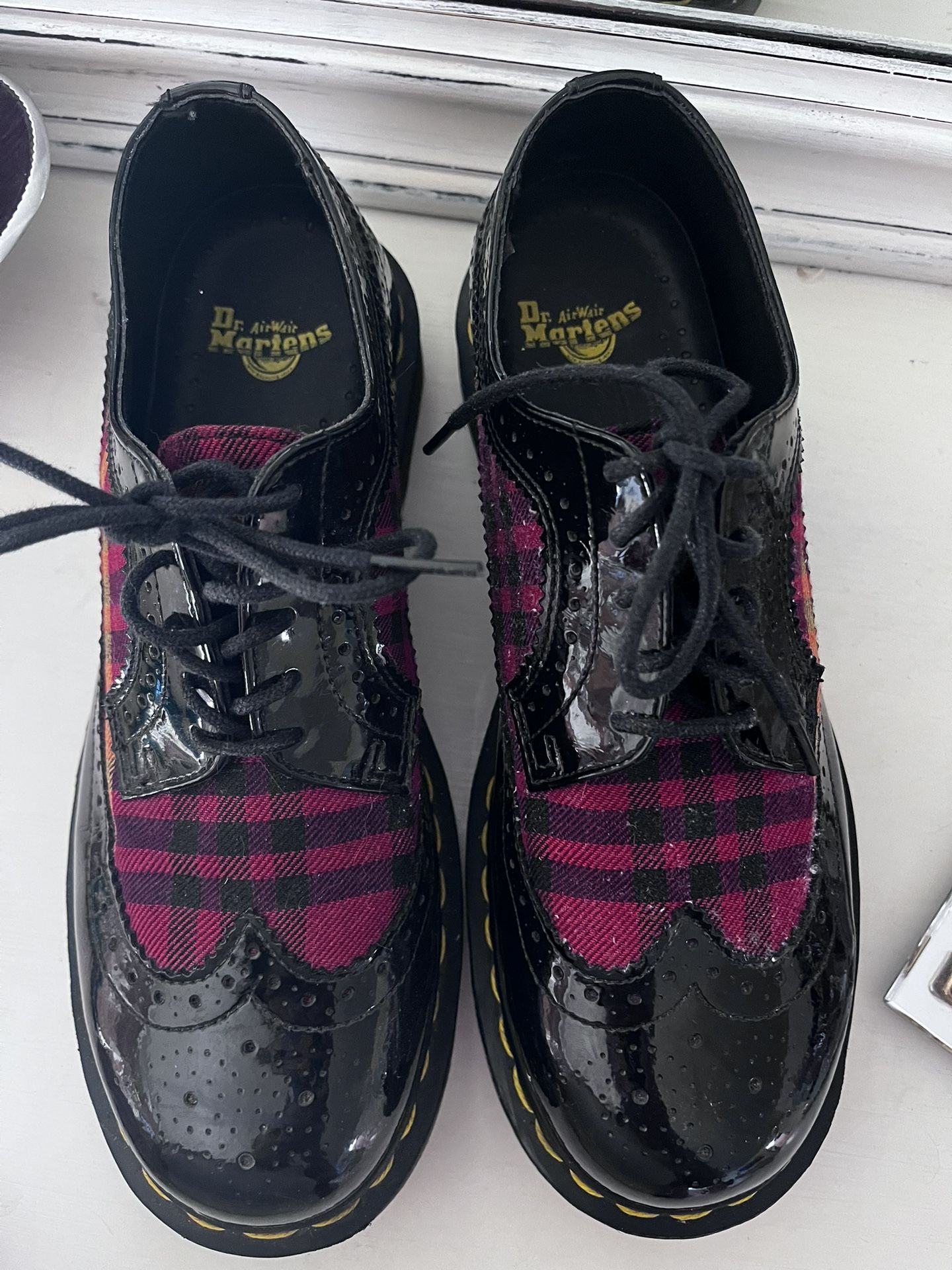 Vintage Plaid Doc Martins Oxfords