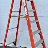 8 Ft Fiberglass  Ladder Really Good Shape