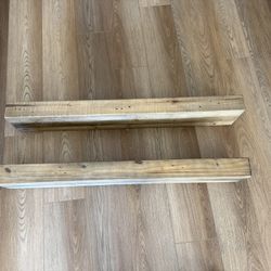 Two West Elm Floating Shelves