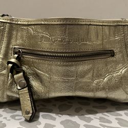 Large Gold Juicy Couture Clutch Bag