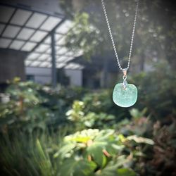 Sea Glass “Get Back Necklaces” Silver Necklace 