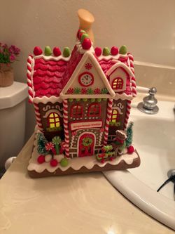 Gingerbread Station Lighted Christmas Village House