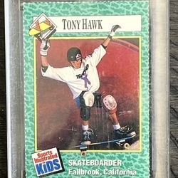 1990 SI Sports Illustrated for Kids TONY HAWK 1st Card Rookie RC The GOAT