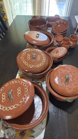 Mexican Terracotta Clay Cookware Set