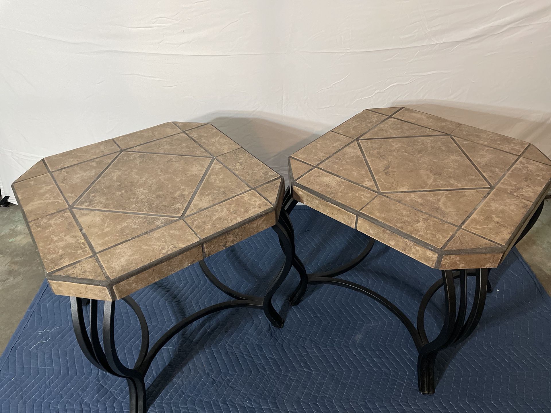 Tile Stone End Tables