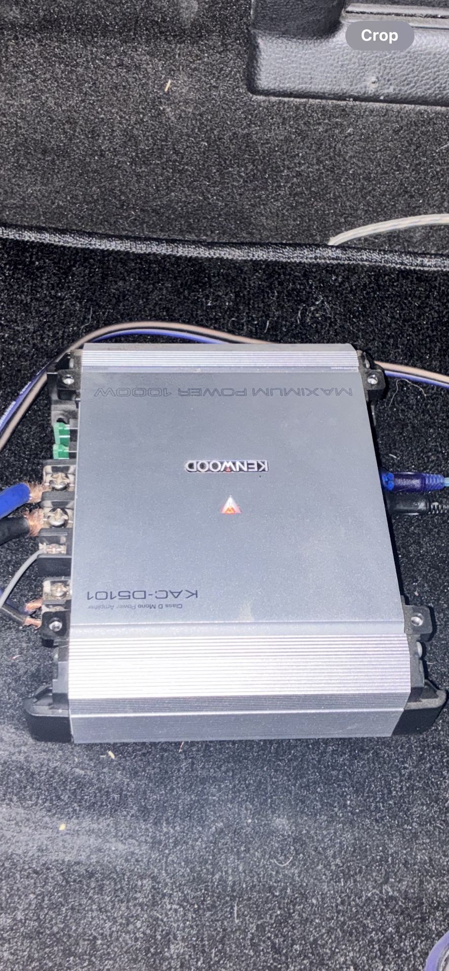 Kenwood KCA-D5101 1000-Watt Class D Monoblock Subwoofer Amplifier