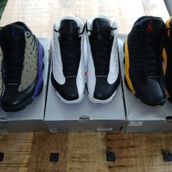 3 Pair Jordan 13s. Sz 9
