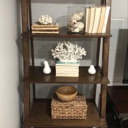 Large Wooden 5 Tier Ladder Shelves (Set of 2)