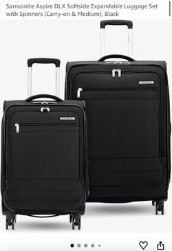 2 PIECE SET CONTAINS: 20" Carry On (meets carry-on size restrictions for those traveling domestically and looking to stay light) and 24" Spinner (maxi