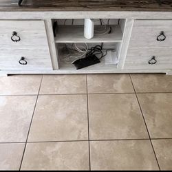 ✨ Ashley Willowton 64” TV Console - Fits Large TVs & Fireplace Insert ✨ MOVING SALE $100