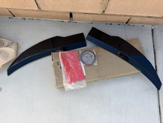 Gloss Black Bumper Side Splitter Extensions – 2 Pieces