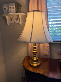 Vintage Mid-Century Modern Brass Accent Lamp