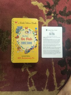 Little Golden Book Go Fish Card Game Anniversary Tin
