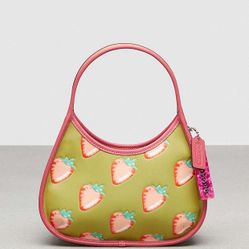 Coach Ergo Bag Coachtopia Leather Strawberry Print CL757 Sabrina Lau NYC