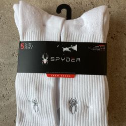 NWT Spyder Men’s Crew  Socks 5 pairs 