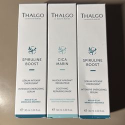 Face intensive energizing serum (2) and soothing repair mask (1)