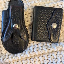 Genuine Leather Holster 2 for 1