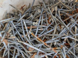 Free bucket of galvanized nails