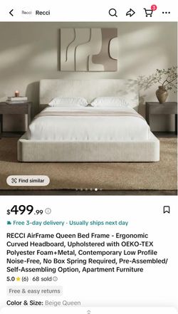 RECCI AirFrame Queen Bed Frame