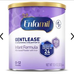 Lot Of 5 Cans Of ENFAMIL GENTLEASE 12.4oz Each