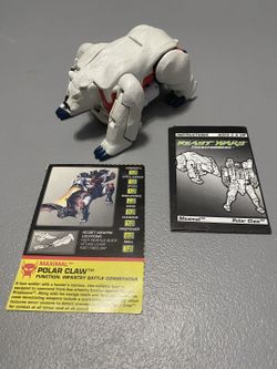 Vintage Beast Wars Polar Claw Mega Class (1996) - 100% Complete with Manual & Card
